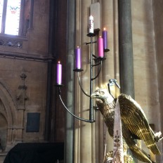 Artistic commission for Advent Candelabra, Bristol Cathedral